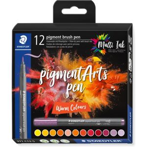 Staedtler Pigment Arts Pen Warm Colours Felt Pen - Felt Tip 12 pcs Staedtler Pigment Arts Pen Warm Colours Felt Pen - Felt Tip 12 pcs
