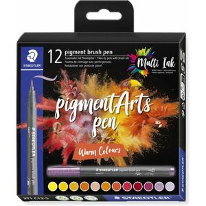Bolígrafo Pincel de Pigmento de Fibra STAEDTLER Colores Cálidos - 12 piezas Bolígrafo Pincel de Pigmento de Fibra STAEDTLER Colores Cálidos - 12 piezas