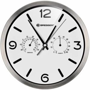Réveil Bresser MyTime - Contrôlé par radio, Acier inoxydable, Blanc - Publicité Réveil Bresser MyTime - Contrôlé par radio, Acier inoxydable, Blanc - Publicité