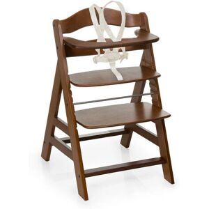 Sedia alta in legno Walnut Alpha+ Hauck - Regolabile & Ecologica Sedia alta in legno Walnut Alpha+ Hauck - Regolabile & Ecologica