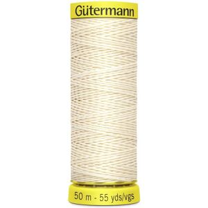 Fil en lin Gutermann - 50m - Fibre naturelle forte - Publicité Fil en lin Gutermann - 50m - Fibre naturelle forte - Publicité