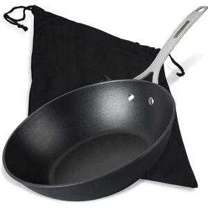 FMprofessional Cast Iron Wok Pan - 28cm - All in! - Wok Pan FMprofessional Cast Iron Wok Pan - 28cm - All in! - Wok Pan