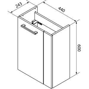 FACKELMANN SBC Waschbeckenunterschrank - Sand-Eiche - Holzoptik Oberfläche FACKELMANN SBC Waschbeckenunterschrank - Sand-Eiche - Holzoptik Oberfläche