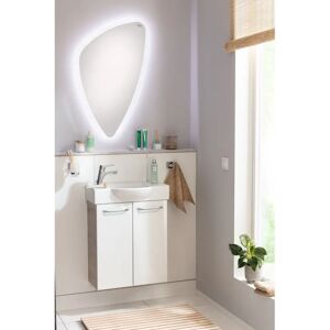 FACKELMANN SBC Waschbeckenunterschrank - 52x60cm, 2 St., Braun & Weiß FACKELMANN SBC Waschbeckenunterschrank - 52x60cm, 2 St., Braun & Weiß