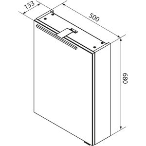 Fackelmann SBC B.CLEVER Spiegelschrank - LED-Beleuchtung - 50cm - Badmöbel Fackelmann SBC B.CLEVER Spiegelschrank - LED-Beleuchtung - 50cm - Badmöbel