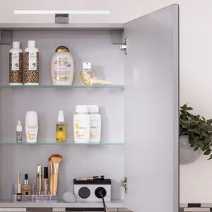 FACKELMANN Silber Badezimmer Spiegelschrank - SBC FACKELMANN Silber Badezimmer Spiegelschrank - SBC