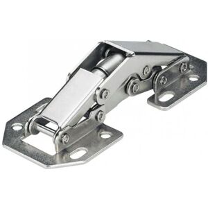 Cerniera universale per mobili - apertura 90° - Acciaio, finitura nichelata Cerniera universale per mobili - apertura 90° - Acciaio, finitura nichelata
