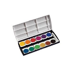Herlitz 10116655 Wasserbasierte Farbe Set - 12 Farben & Mischschale Herlitz 10116655 Wasserbasierte Farbe Set - 12 Farben & Mischschale