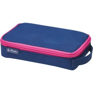 Custodia per matite Herlitz 2 Go - poliestere, navy/rosa Custodia per matite Herlitz 2 Go - poliestere, navy/rosa