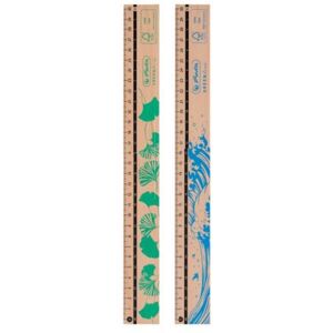 Righello in Legno Herlitz 300mm - Strumento ecologico scuola e ufficio Righello in Legno Herlitz 300mm - Strumento ecologico scuola e ufficio
