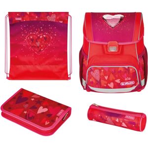 Herlitz Loop Plus Sweet Hearts - Červená - 16L - Školní batohová sada Herlitz Loop Plus Sweet Hearts - Červená - 16L - Školní batohová sada