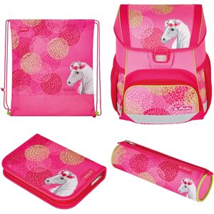 Ensemble Sac à Dos Herlitz Loop Plus Bloomy Horse Rose Jaune Ensemble Sac à Dos Herlitz Loop Plus Bloomy Horse Rose Jaune