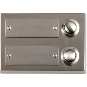 UNITEC Bouton de sonnette en saillie - Laiton, Zinc, 2 boutons - Sonnerie UNITEC Bouton de sonnette en saillie - Laiton, Zinc, 2 boutons - Sonnerie