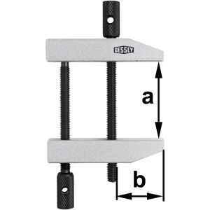 BESSEY - Parallel Clamp - Steel Jaws - Adjustable Screw - Clamp Type BESSEY - Parallel Clamp - Steel Jaws - Adjustable Screw - Clamp Type