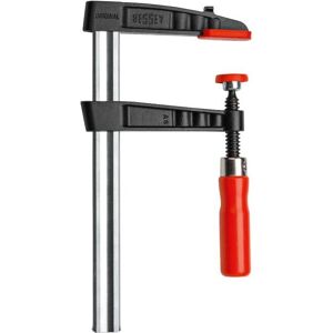 Bessey TG40S14 Klampe - Ergonomisk træhåndtag, Udskiftelige trykplader, 6kN Bessey TG40S14 Klampe - Ergonomisk træhåndtag, Udskiftelige trykplader, 6kN