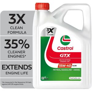 Castrol GTX 15W-40 Mineral Oil - Motor Oil - 4L Castrol GTX 15W-40 Mineral Oil - Motor Oil - 4L