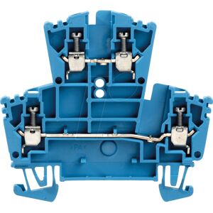 Bornier double étage Weidmüller - Bleu - 24A - 2 niveaux - 400V - Publicité Bornier double étage Weidmüller - Bleu - 24A - 2 niveaux - 400V - Publicité