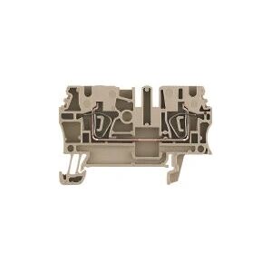 Weidmüller 1608510000 Electrical Terminals - Pass-Through Connector - Beige - 2.5mm² Weidmüller 1608510000 Electrical Terminals - Pass-Through Connector - Beige - 2.5mm²