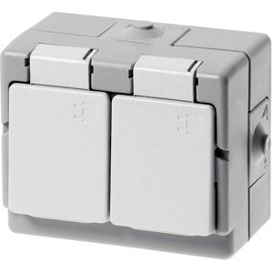 Kopp Elektrotechnik Kopp Prise double étanche IP 44, Horizontale, Intérieure - Publicité Kopp Elektrotechnik Kopp Prise double étanche IP 44, Horizontale, Intérieure - Publicité