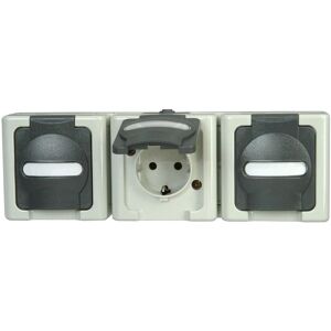 Kopp Electrotechnique Prise IP44 3-Fois Surface Kopp Electrotechnique Prise IP44 3-Fois Surface