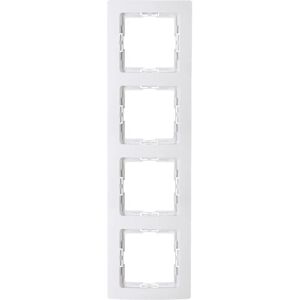 Kopp 308702000 Wandplaat - 4-weg, Arctisch wit Kopp 308702000 Wandplaat - 4-weg, Arctisch wit