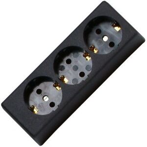 Kopp 120305001 Steckdose - 3er, Schwarz, Innenbereich Kopp 120305001 Steckdose - 3er, Schwarz, Innenbereich
