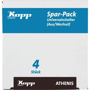 Kopp Athenis 4-Channel Steel Switch - Universal Switch Kopp Athenis 4-Channel Steel Switch - Universal Switch