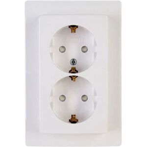 Kopp 920929087 Weiße Doppelsteckdose - Steckdose Kopp 920929087 Weiße Doppelsteckdose - Steckdose