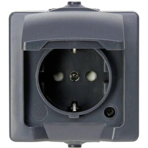 Prise Nautic IP44 pour environnements humides - Anthracite Prise Nautic IP44 pour environnements humides - Anthracite