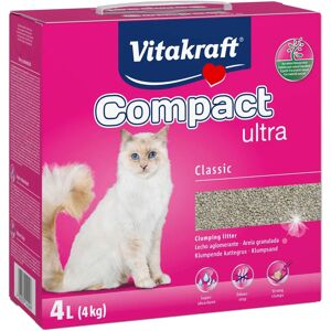 Vitakraft Compact Ultra Kattenbak - 4L - Klonterend & Geurvrij Vitakraft Compact Ultra Kattenbak - 4L - Klonterend & Geurvrij