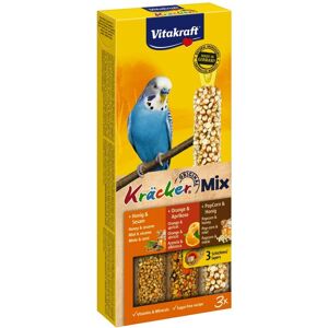 Vitakraft Trio-Mix Crackers pour Perroquets - 3 Bâtons : Sésame/Herbes/Kiwi - Friandise pour oiseaux - Publicité Vitakraft Trio-Mix Crackers pour Perroquets - 3 Bâtons : Sésame/Herbes/Kiwi - Friandise pour oiseaux - Publicité