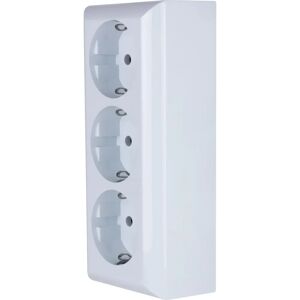 Rev Multiprise 3 prises blanche - 250V/16A Rev Multiprise 3 prises blanche - 250V/16A