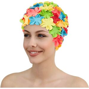 Bonnet de bain en caoutchouc à fleurs Fashy Unisexe - Bonnet de bain - Publicité Bonnet de bain en caoutchouc à fleurs Fashy Unisexe - Bonnet de bain - Publicité