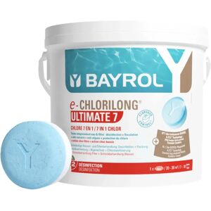 Galets de chlore Bayrol Ultimate 7 - 4,8kg, 7 fonctions, piscine - Publicité Galets de chlore Bayrol Ultimate 7 - 4,8kg, 7 fonctions, piscine - Publicité