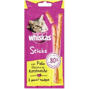 Whiskas Kissatikkupurkit Kana - Syötävät Pätkät Whiskas Kissatikkupurkit Kana - Syötävät Pätkät