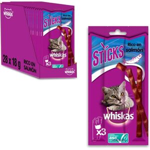 Snacks de salmón para gatos Whiskas - Pescado y ingredientes naturales Snacks de salmón para gatos Whiskas - Pescado y ingredientes naturales