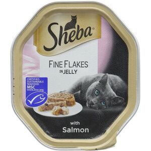 Sheba Alutray Salmon in Jelly Cat Food - 85g Pack of 22 Sheba Alutray Salmon in Jelly Cat Food - 85g Pack of 22