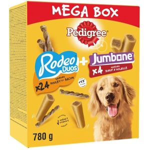 Pedigree Mega Box Friandises pour Chien - Rodeo & Jumbone - 780g Pedigree Mega Box Friandises pour Chien - Rodeo & Jumbone - 780g