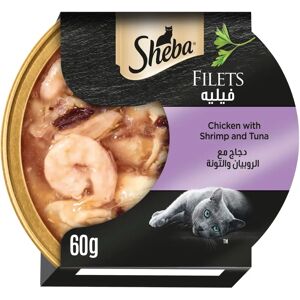 Sheba Filets 16x60g, 32x60g - Sacs pour chat - Publicité Sheba Filets 16x60g, 32x60g - Sacs pour chat - Publicité