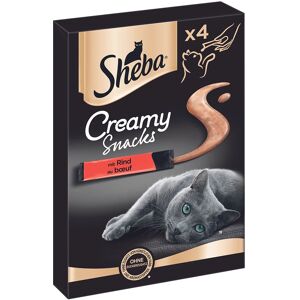 Snacks Crémeux Sheba - Bœuf, 3 Variétés, 12g Poches Snacks Crémeux Sheba - Bœuf, 3 Variétés, 12g Poches