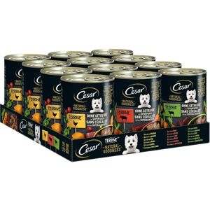 Cibo per cani Cesar Natural Goodness - Pollo, Manzo, Agnello - 12x400g Cibo per cani Cesar Natural Goodness - Pollo, Manzo, Agnello - 12x400g