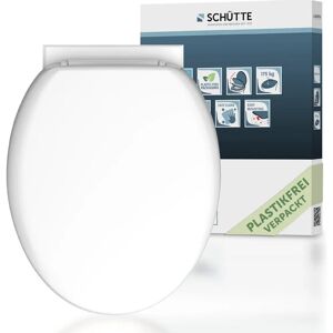 Tapa de inodoro blanca SCHÜTTE - Duroplast - Cierre suave - Estándar Tapa de inodoro blanca SCHÜTTE - Duroplast - Cierre suave - Estándar