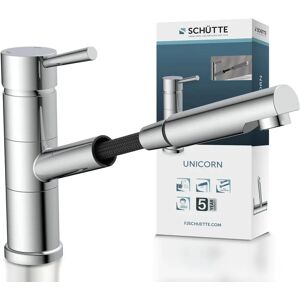 Grifo de Cocina SCHÜTTE Unicorn - Latón, Flexible, Giratorio 90°, Seguro para niños Grifo de Cocina SCHÜTTE Unicorn - Latón, Flexible, Giratorio 90°, Seguro para niños
