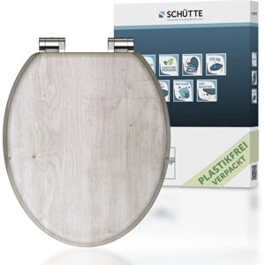Schütte Leichtes Holz MDF WC-Sitz - Leise Schließautomatik, Langlebig & Einfach Schütte Leichtes Holz MDF WC-Sitz - Leise Schließautomatik, Langlebig & Einfach
