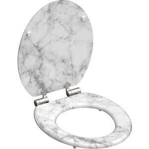 Schütte Marmor Stone WC-Sitz - Weiß, Geräuschlos, Einfache Montage Schütte Marmor Stone WC-Sitz - Weiß, Geräuschlos, Einfache Montage