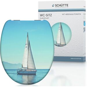 Sedile WC SCHÜTTE Sailing - Duroplast resistente, Chiusura morbida automatica, Ovale Sedile WC SCHÜTTE Sailing - Duroplast resistente, Chiusura morbida automatica, Ovale