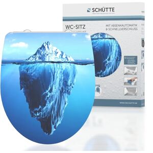 SCHÜTTE Iceberg Toiletbril - Soft-close, Snelsluiting, Blauw SCHÜTTE Iceberg Toiletbril - Soft-close, Snelsluiting, Blauw