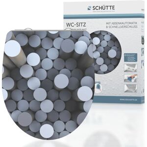 SCHÜTTE Rund Dips WC-Sitz - Soft-close, Schnellverschluss, Langlebig Duroplast SCHÜTTE Rund Dips WC-Sitz - Soft-close, Schnellverschluss, Langlebig Duroplast