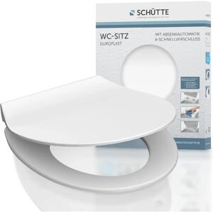 SCHÜTTE 82700 - Schlanker Duroplast WC-Sitz - Leise Schließung SCHÜTTE 82700 - Schlanker Duroplast WC-Sitz - Leise Schließung