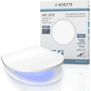 Schütte Duroplast WC-Sitz - LED Nachtlicht, Absenkautomatik, Schnellverschluss Schütte Duroplast WC-Sitz - LED Nachtlicht, Absenkautomatik, Schnellverschluss